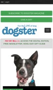 How dogster.com looks like on a mobile device such as an iPhone.