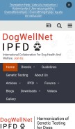 How dogwellnet.com looks like on a mobile device such as an iPhone.