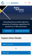 How doingbusiness.org looks like on a mobile device such as an iPhone.