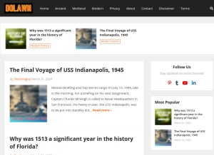How dolawn.blogspot.com looks like on a tablet such as an iPad.