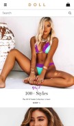 How doll.com looks like on a mobile device such as an iPhone.