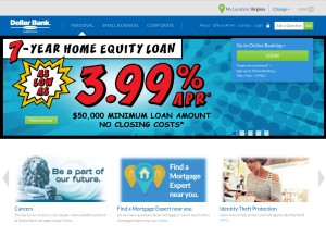 How dollar.bank looks like on a tablet such as an iPad.