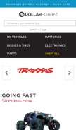 How dollarhobbyz.com looks like on a mobile device such as an iPhone.