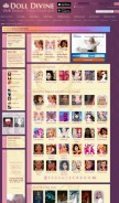 How dolldivine.com looks like on a mobile device such as an iPhone.