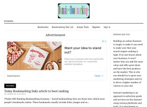 How domain-seositeoutlook.eu looks like on a tablet such as an iPad.
