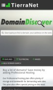 How domaindiscover.com looks like on a mobile device such as an iPhone.
