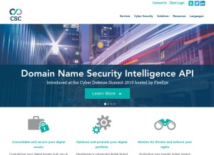 How domainnetwork.com looks like on a tablet such as an iPad.