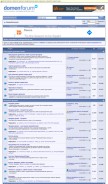 How domenforum.net looks like on a mobile device such as an iPhone.