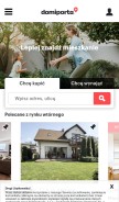 How domiporta.pl looks like on a mobile device such as an iPhone.
