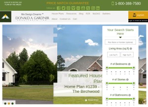 How dongardner.com looks like on a tablet such as an iPad.