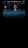 How donnie-darko.de looks like on a mobile device such as an iPhone.