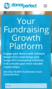 How donorperfect.com looks like on a mobile device such as an iPhone.