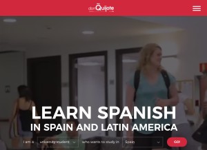 How donquijote.org looks like on a tablet such as an iPad.