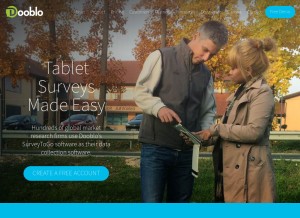 How dooblo.net looks like on a tablet such as an iPad.
