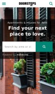 How doorsteps.com looks like on a mobile device such as an iPhone.