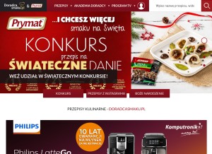 How doradcasmaku.pl looks like on a tablet such as an iPad.