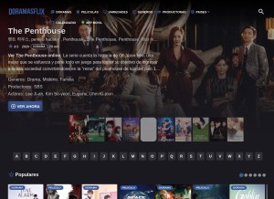 How doramasflix.in looks like on a tablet such as an iPad.