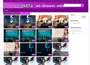 How doramasmp4.com.tr looks like on a tablet such as an iPad.