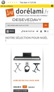 How dorelami.fr looks like on a mobile device such as an iPhone.
