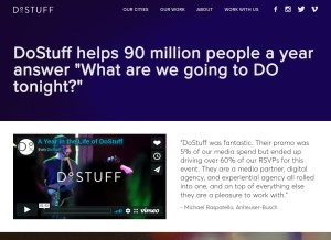 How dostuffmedia.com looks like on a tablet such as an iPad.