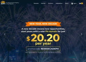 How dot.ph looks like on a tablet such as an iPad.