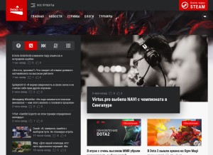 How dota2.net looks like on a tablet such as an iPad.