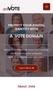 How dotvote.vote looks like on a mobile device such as an iPhone.