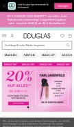 How douglas-shop.com looks like on a mobile device such as an iPhone.