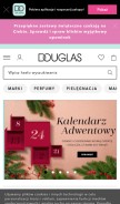 How douglas.pl looks like on a mobile device such as an iPhone.