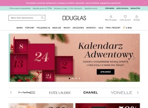 How douglas.pl looks like on a tablet such as an iPad.