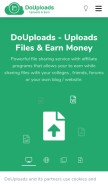 How douploads.com looks like on a mobile device such as an iPhone.