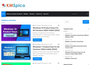 How download-kmspico.com looks like on a tablet such as an iPad.