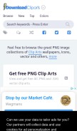 How downloadclipart.net looks like on a mobile device such as an iPhone.