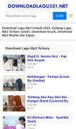 How downloadlagu321.net looks like on a mobile device such as an iPhone.