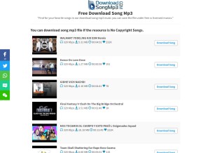 How downloadsongmp3.com looks like on a tablet such as an iPad.