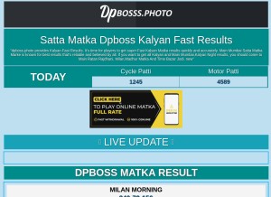 How dpboss.mobi looks like on a tablet such as an iPad.