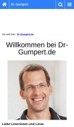 How dr-gumpert.de looks like on a mobile device such as an iPhone.