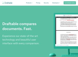 How draftable.com looks like on a tablet such as an iPad.