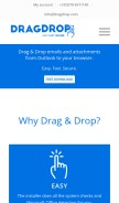 How dragdrop.com looks like on a mobile device such as an iPhone.