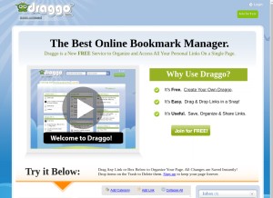 How draggo.com looks like on a tablet such as an iPad.
