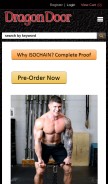 How dragondoor.com looks like on a mobile device such as an iPhone.