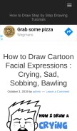 How drawinghowtodraw.com looks like on a mobile device such as an iPhone.