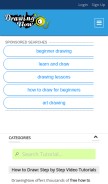 How drawingnow.com looks like on a mobile device such as an iPhone.