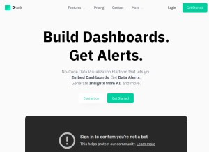How draxlr.com looks like on a tablet such as an iPad.