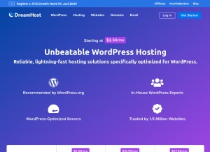 How dream.press looks like on a tablet such as an iPad.