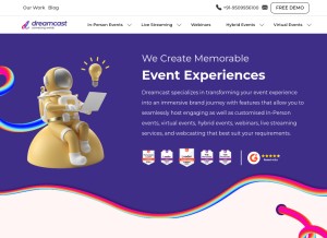 How dreamcast.in looks like on a tablet such as an iPad.