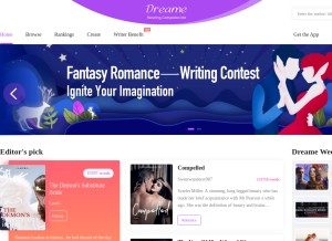 How dreame.com looks like on a tablet such as an iPad.