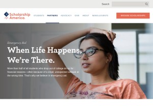 How dreamkeepers.org looks like on a tablet such as an iPad.