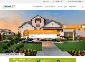 How dreeshomes.com looks like on a tablet such as an iPad.