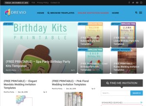 How drevio.com looks like on a tablet such as an iPad.